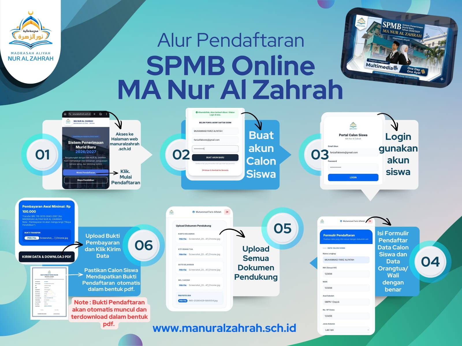 Brosur Cara Daftar